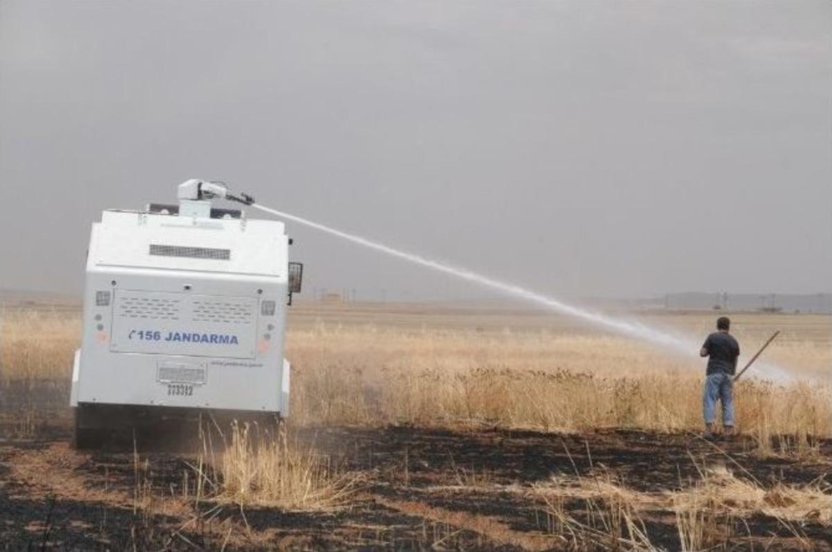 Buğday Tarlasındaki Yangına Toma M&uuml;dahale Etti