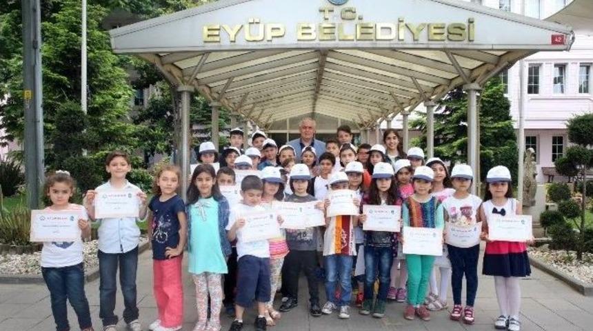 On Yirmi Bilgi Evleri &Ouml;ğrencileri Başkan Aydın&rsquo;ı Ziyaret Etti