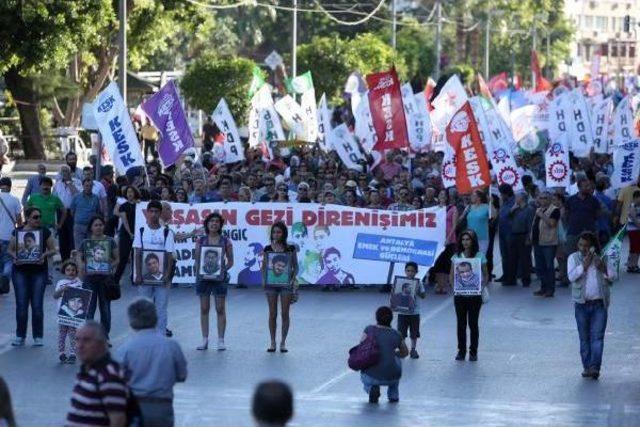 Antalya’Da Gezi 2’Nci Yılında Anıldı