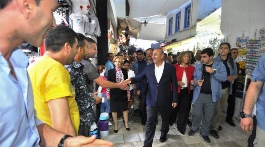 Dışişleri Bakanı Mevl&uuml;t &Ccedil;avuşoğlu Bodrum&rsquo;da