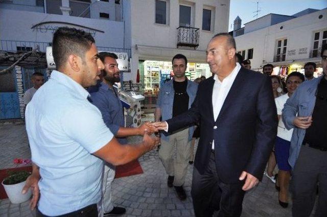 Dışişleri Bakanı Mevlüt Çavuşoğlu Bodrum’da