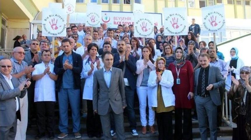 Beyşehir&rsquo;de Doktorlardan Sağlıkta Şiddete Tepki