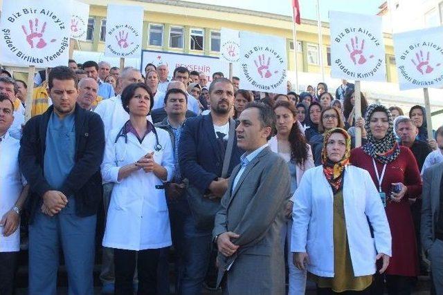 Beyşehir&rsquo;de Doktorlardan Sağlıkta Şiddete Tepki 2