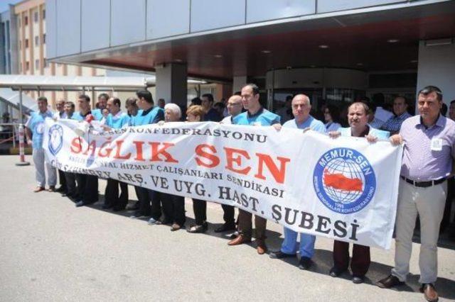 Gaziantep’Te Sağlıkçılar Iş Bıraktı