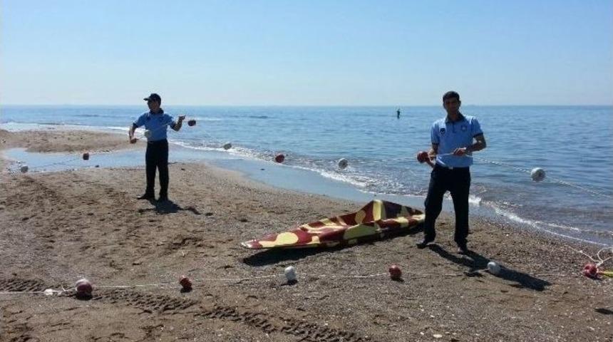 Mezitli Belediyesi Sahilde G&uuml;venlik &Ouml;nlemlerini Aldı