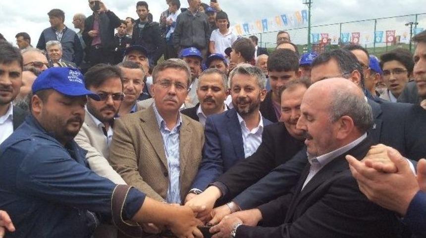 Başkan &Ccedil;etin, Saray Merkez Camii Temelini Attı