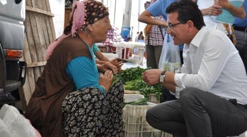 Uslu, Pazarcıları Ziyaret Etti