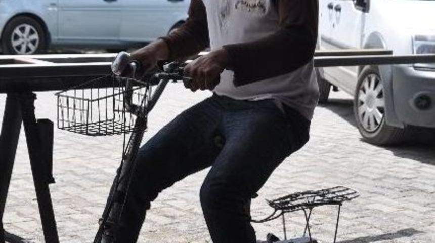 Ot Bi&ccedil;me Motorundan Motorlu Scooter Yaptı