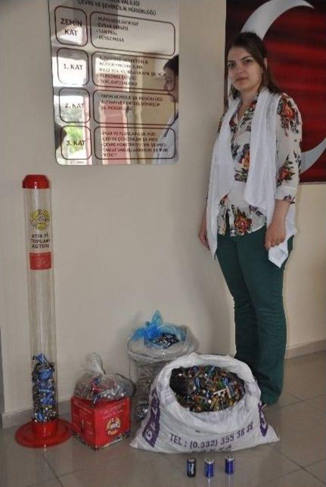Niğde&rsquo;de Atık Pil Toplama Projesi Kapsamında 20 Bin Pil Toplandı 1