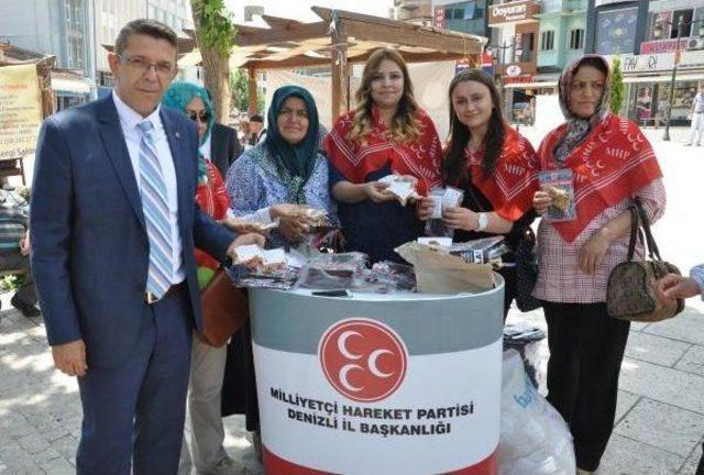 Denizli'de Mhp'den Bakan Şimşek'e Leblebili Eleştiri