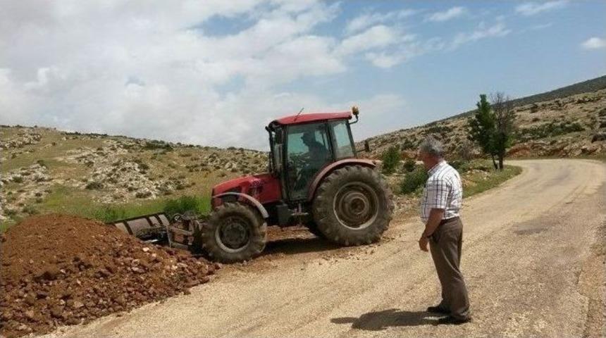 Taşlıbel Mevkiindeki Viraj Dolduruluyor
