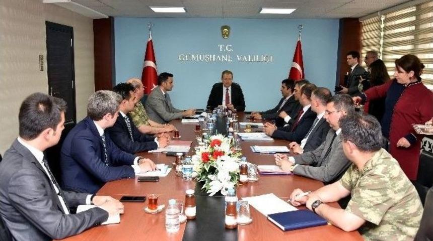 G&uuml;m&uuml;şhane&rsquo;de Se&ccedil;im G&uuml;venliği Toplantısı Yapıldı