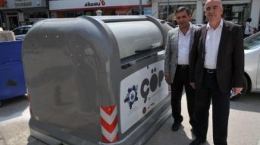 İneg&ouml;l Mahallelerine &Ccedil;&ouml;p Konteynırı