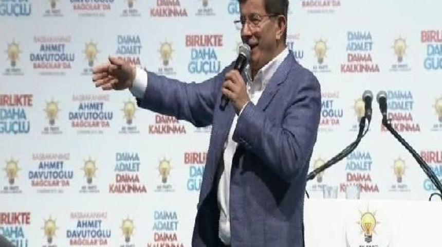 Başbakan Davutoğlu Bağcılar'da Konuştu