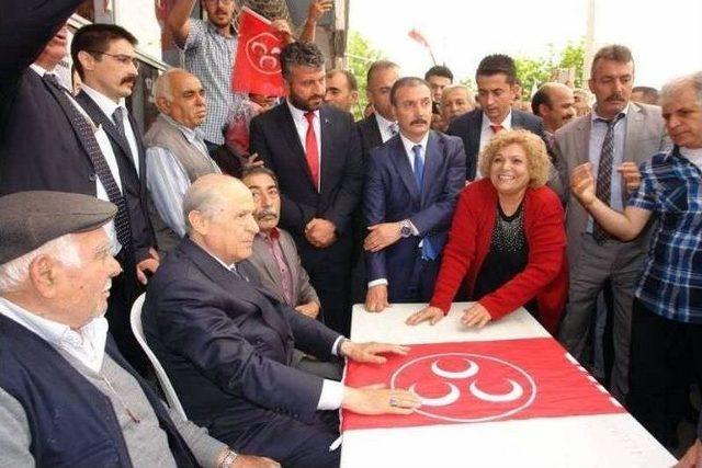 Mhp Genel Başkanı Bahçeli, Gölbaşı İlçesini Ziyaret Etti