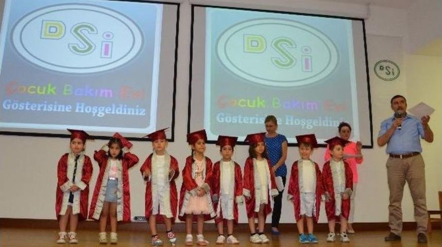 Dsi G&uuml;nd&uuml;z &Ccedil;ocuk Bakımevi&rsquo;nin &Ouml;ğrencileri Diplomalarını Aldılar