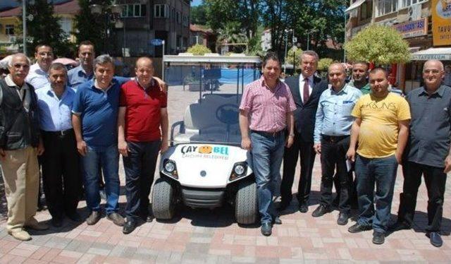 Çaycuma’da Elektrikli Golf Arabası Hizmete Girdi