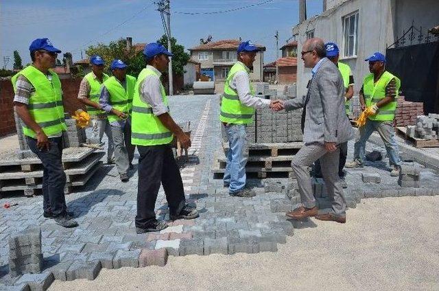 Altıeyl&uuml;l&rsquo;e 500 Bin Metrekare Parke Taşı D&ouml;şeniyor 1