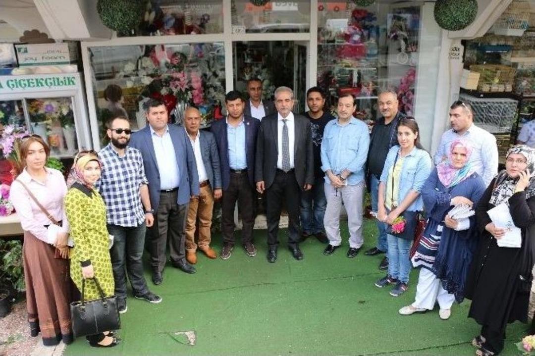 Başkan Demirkol Emniyet Caddesi Esnafını Ziyaret Etti
