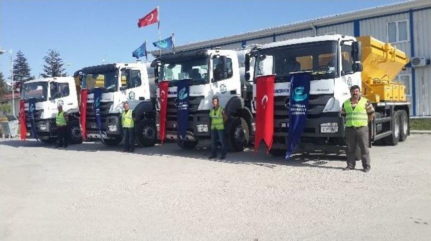 B&uuml;y&uuml;kşehir&rsquo;e 4 Yeni Kombine Asfalt Aracı