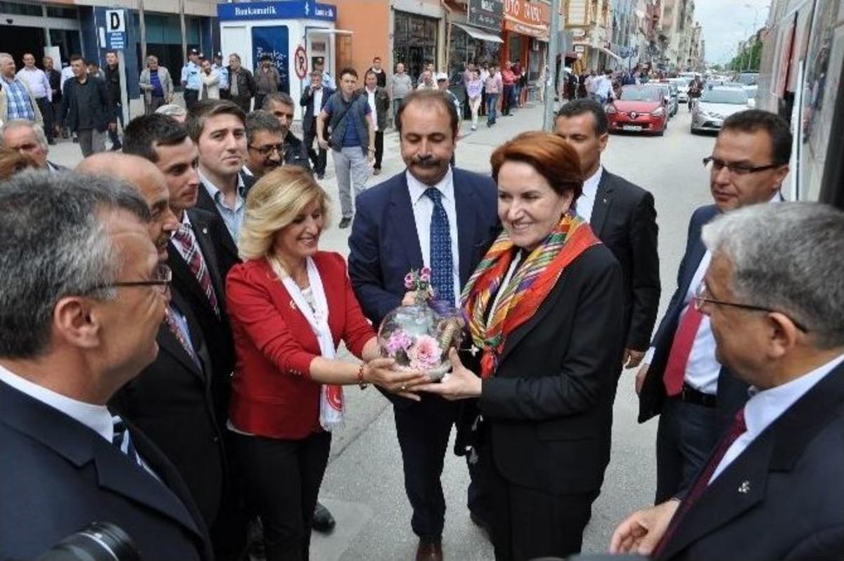 Meral Akşener&rsquo;in Boz&uuml;y&uuml;k Ziyareti