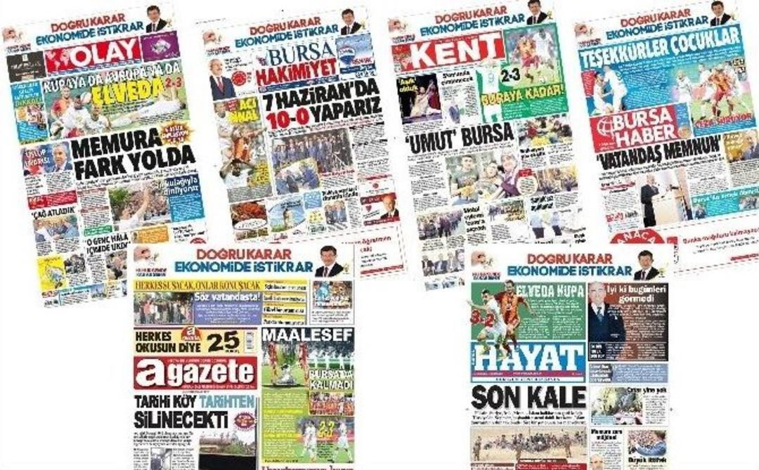 Bursa Basını Final Gecesini B&ouml;yle Değerlendirdi