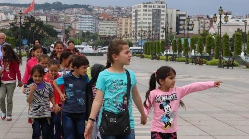 Samsun'da K&ouml;y &Ccedil;ocukları Kenti Gezdi