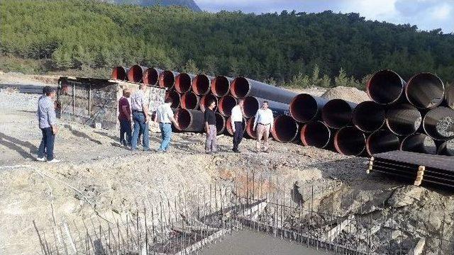 Dsi 13. Bölge Müdürü Özgür, Naras Sulaması Ve Alanya Arıtma Tesisi İnşaatlarını İnceledi