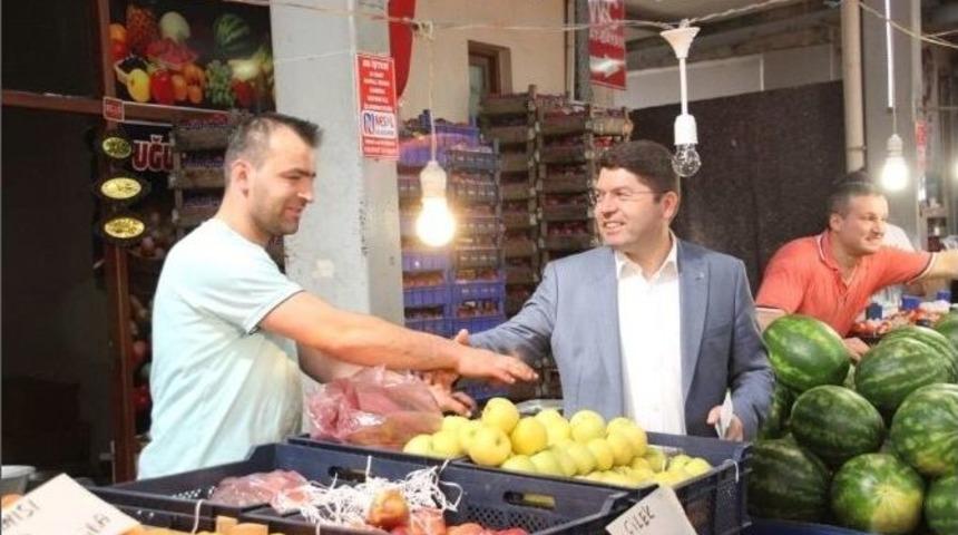 Milletvekili Tun&ccedil; Pazaryeri Esnafıyla Buluştu