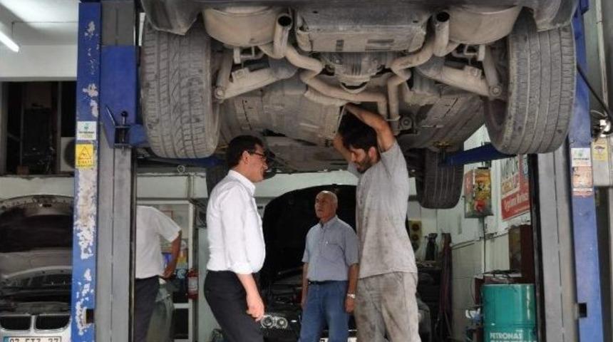 Uslu, Eski Sanayi Sitesi’nde Esnafla Buluştu