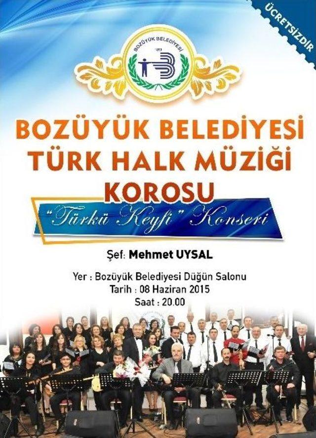 Bozüyük Belediyesi Türk Halk Müziği Korosu’ndan “türkü Keyfi” Konseri