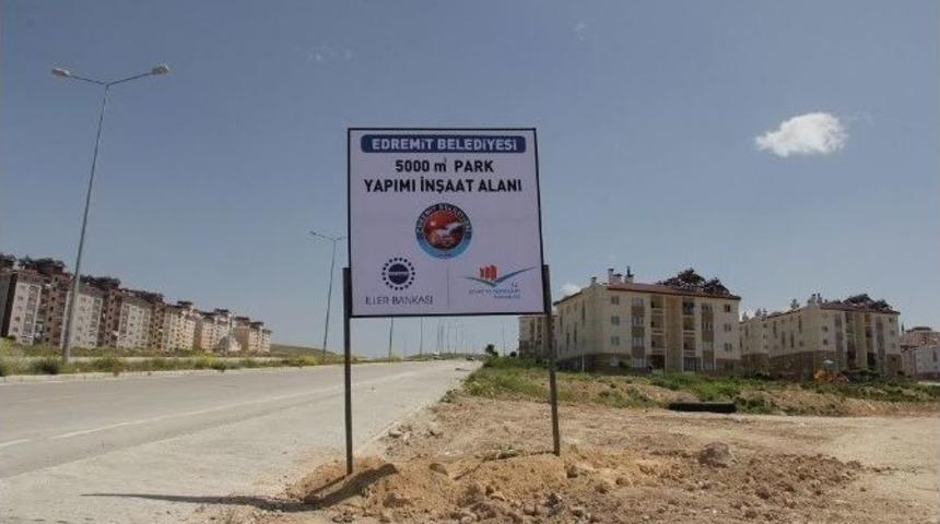 Edremit Belediyesi&rsquo;nden Park Yapımı