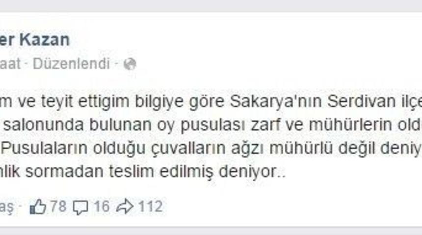 Zafer Kazan: &ldquo;algı Operasyonu Yapılmak İsteniyor&rdquo;