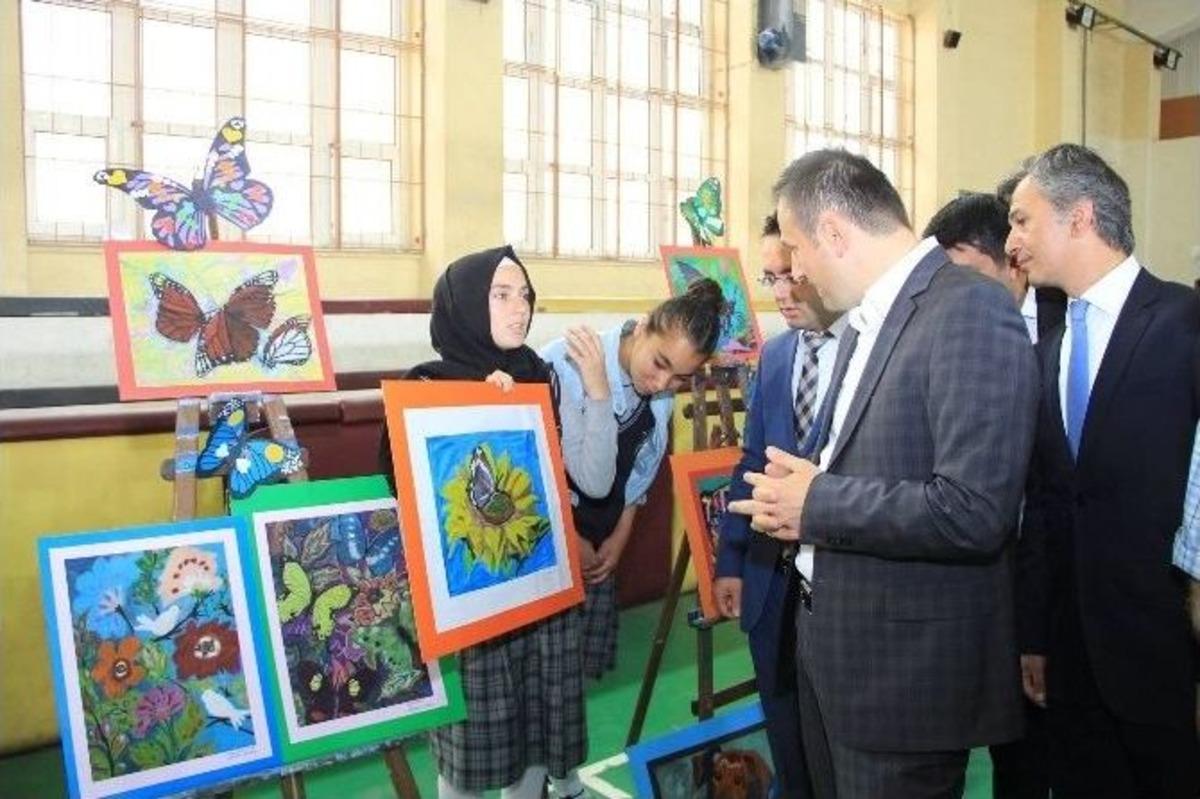 Oltu&rsquo;da Okulların Yıl Sonu Resim Sergisi A&ccedil;ıldı