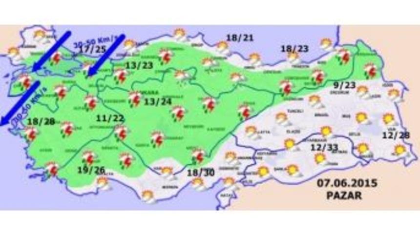 Se&ccedil;im G&uuml;n&uuml; Hava Yağışlı