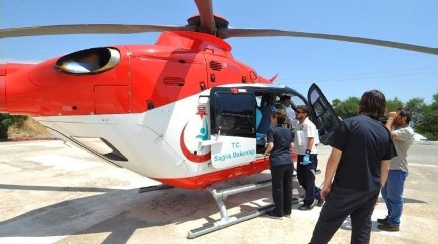 Premat&uuml;re Bebek Ambulans Helikopterle Denizli&rsquo;ye Sevk Edildi