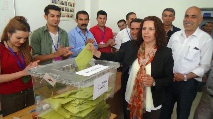 Dtp Eşbaşkanı Ve Milletvekili Adayı Irmak Oyunu Kullandı