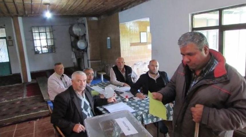 G&ouml;rme Engelli Vatandaş Asasıyla Tek Başına Gelip Oy Kullandı