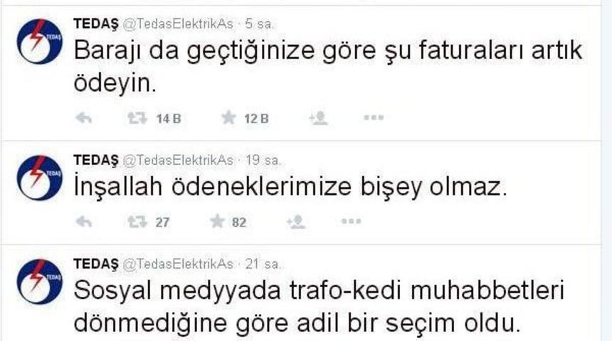 Tedaş'tan Tweet: Barajı Da Ge&ccedil;tiğinize G&ouml;re Şu Faturaları Artık &Ouml;deyin