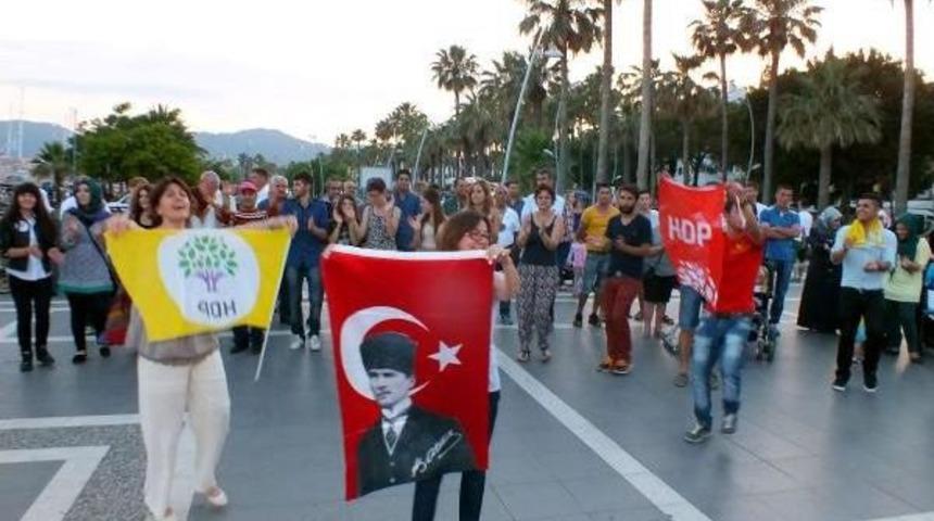 Hdp'liler Zeybek Oynayıp Halay &Ccedil;ekerek Kutlama Yaptı