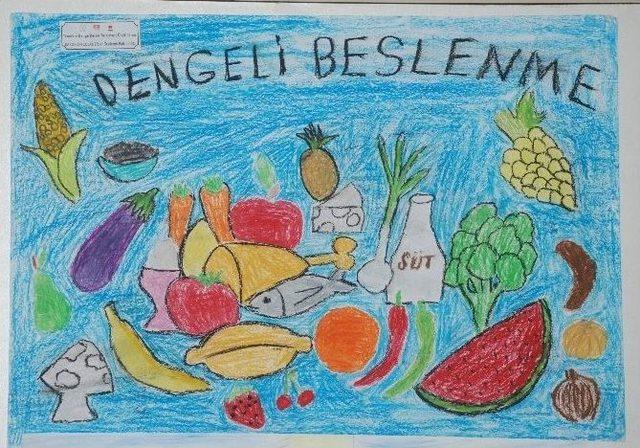 ’dengeli Besleniyorum’ Resim Yarışması Birincileri Ödüllerini Aldı