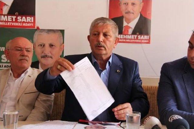 Mhp Amasya'da Seçim Sonucuna Itiraz Etti