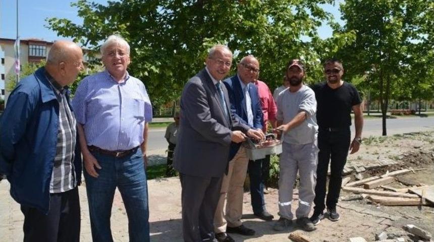 S&uuml;leymanpaşa 100. Yıl Mahallesi Rekreasyon Alanının Temeli Atıldı