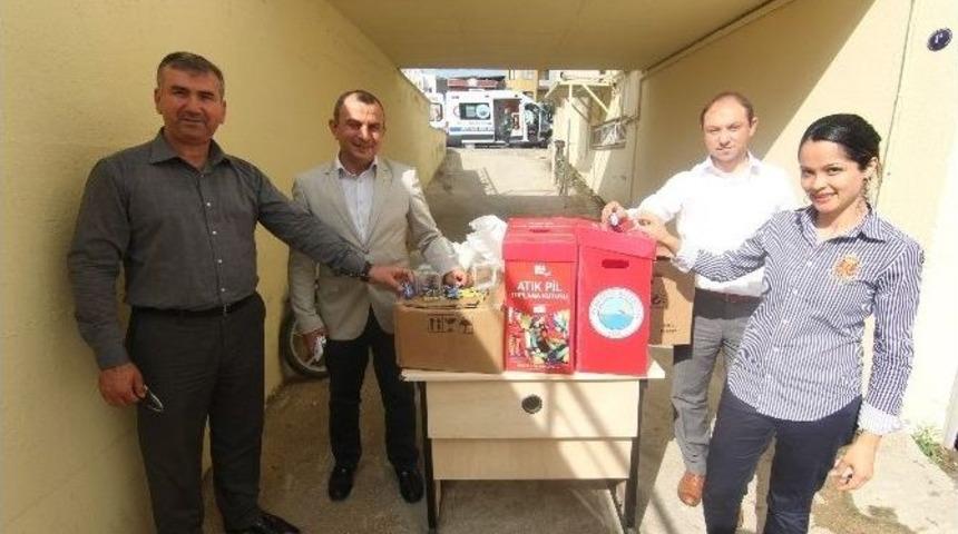 Menderes&rsquo;ten Atık Pil Rekoru