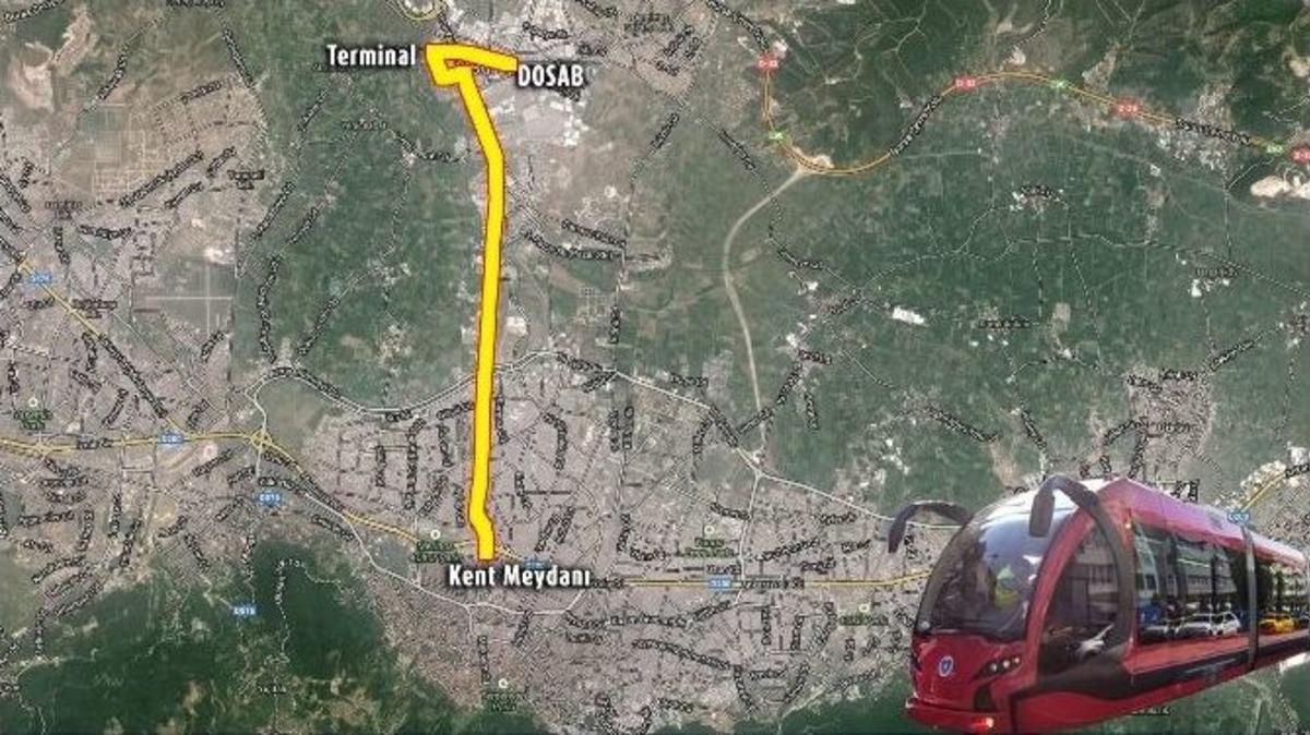 Bursa&rsquo;da Şehir İ&ccedil;i Yerli Tramvay Terminale Uzuyor