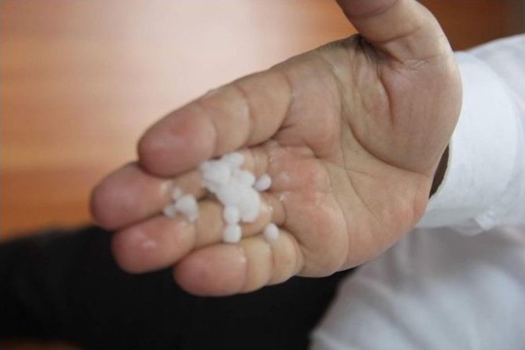 Kırşehir&rsquo;de Dolu Yağdı