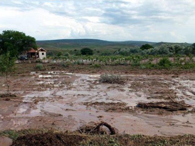 Yozgat'ta  Yağmur Ekili Alanlarda Su Baskınına Neden Oldu