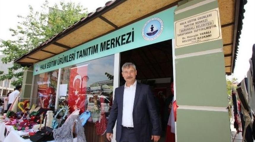 Saruhanlı&rsquo;da Halk Eğitim &Uuml;r&uuml;nleri Tanıtım Merkezi A&ccedil;ıldı