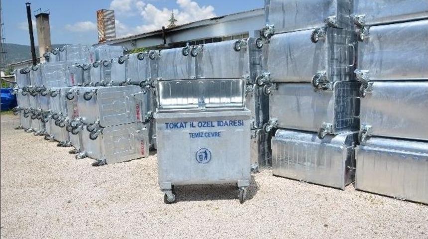 Tokat&rsquo;ta K&ouml;ylere 660 Adet &Ccedil;&ouml;p Konteynırı