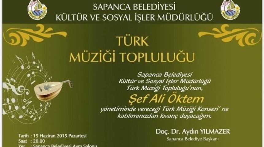 Sapanca&rsquo;da T&uuml;rk M&uuml;ziği Topluluğu Konseri